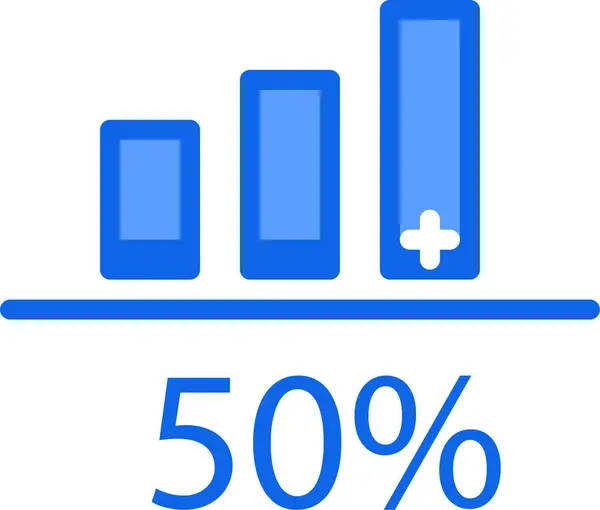 Sávdiagramok Vektor Ikon — Stock Vector