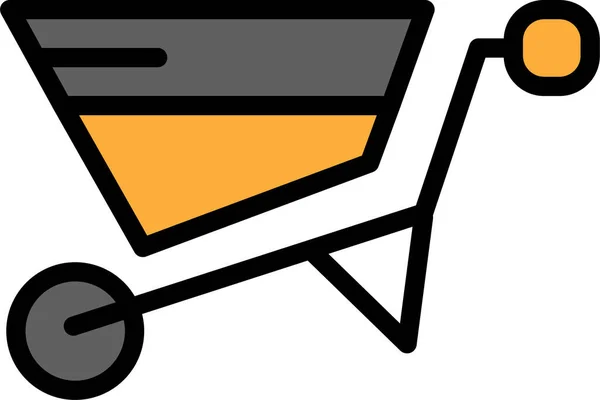 Cadeira Ícone Web Ilustração Simples —  Vetores de Stock