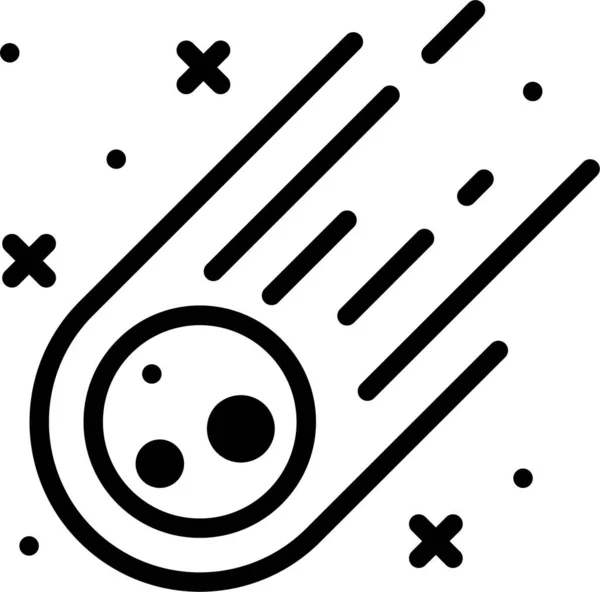 Meteorito Icono Web Ilustración Simple — Archivo Imágenes Vectoriales