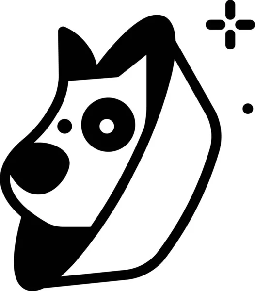 Dog Animal Simple Design — Stock Vector