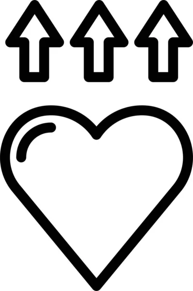 Amor Icono Web Diseño Simple — Archivo Imágenes Vectoriales