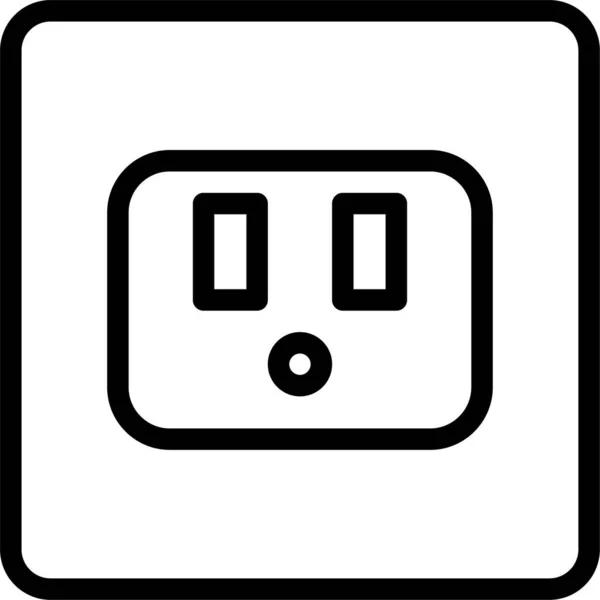 Socket Icon Vektorová Ilustrace — Stockový vektor