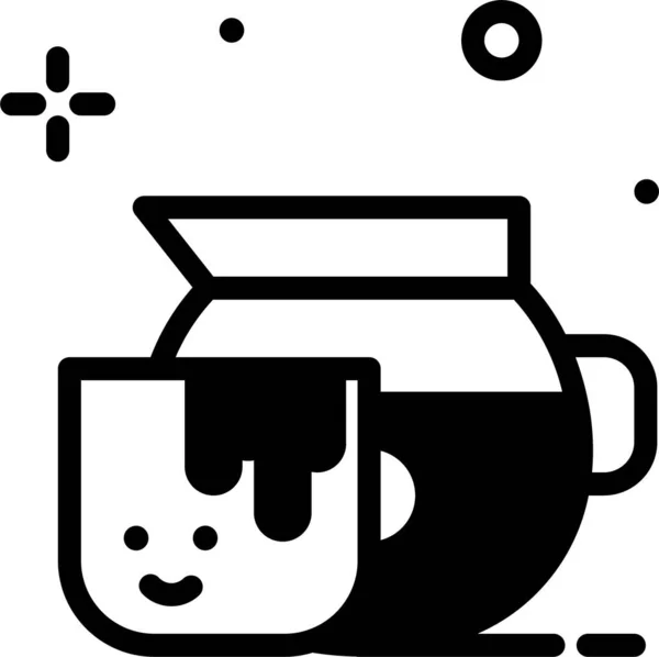 Koffie Web Icoon Eenvoudige Vector Illustratie — Stockvector