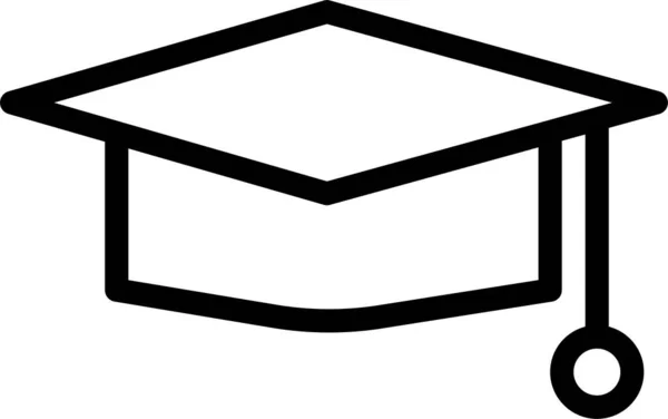 Gorra Graduación Icono Web — Archivo Imágenes Vectoriales