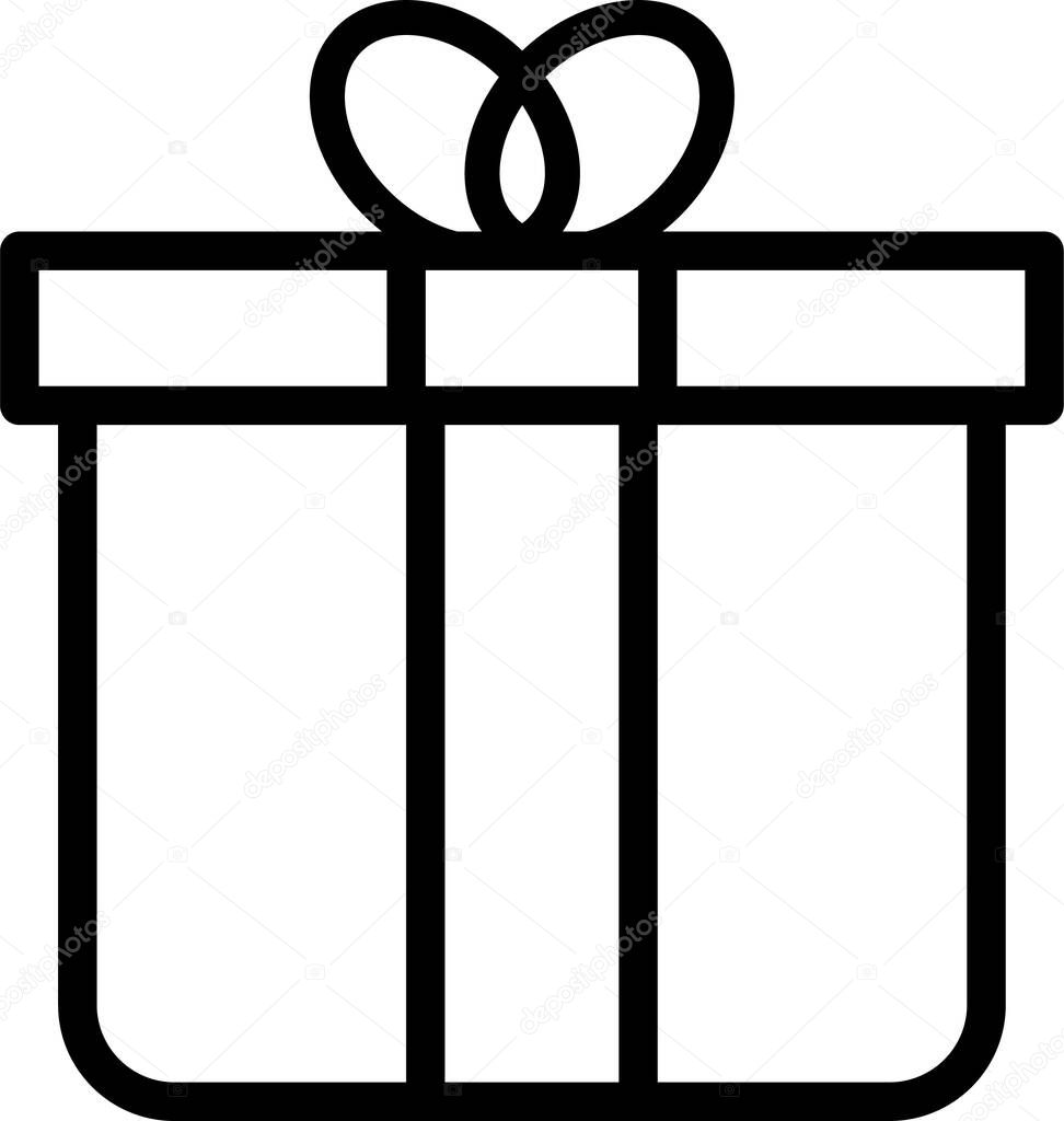 gift web icon, simple vector illustration