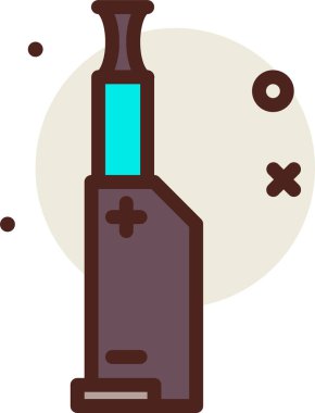 Modern simgenin elektronik sigara vektör illüstrasyonu