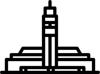 Bina. Web simgesi basit tasarım