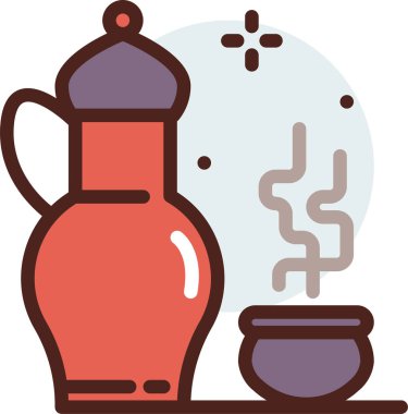 Kahve demliği. Basit tasarım