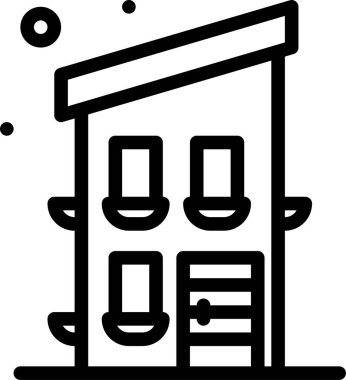 ev simgesi, vektör illüstrasyonu