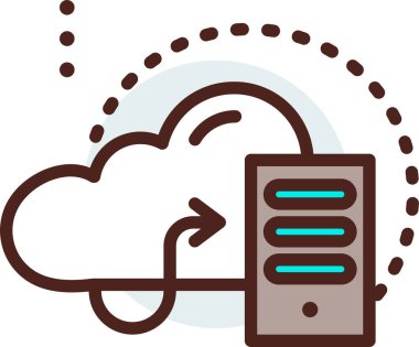 Bulut hesaplama. Web simgesi