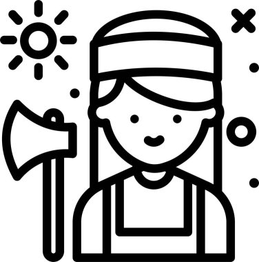 Avatar simgesi, vektör illüstrasyonu