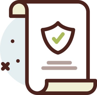 Belge. Web simgesi basit illüstrasyon