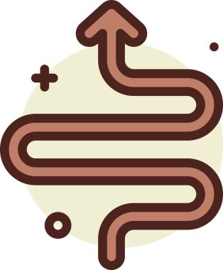 yön web simgesi, basit vektör illüstrasyonu 