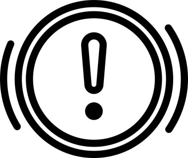 Moda biçimi izole edilmiş arkaplanda ünlem simgesi simgesi