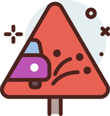 Çizgi film simgesinin vektör çizimi