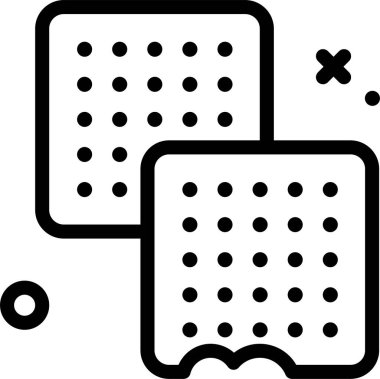 ekmek web simgesi, basit vektör illüstrasyonu 