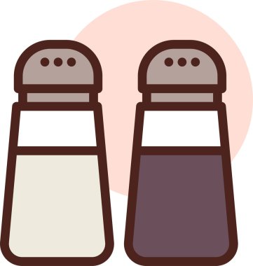 Yiyecek ve içecek ikonunun vektör çizimi. Ağ için mutfak ve kamp sembolü.