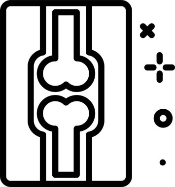 kemik ağı simgesi, vektör illüstrasyonu