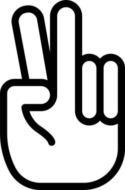 El hareketi simgesi, vektör illüstrasyonu