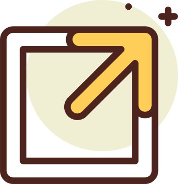 Basit bir simgenin vektör illüstrasyonu