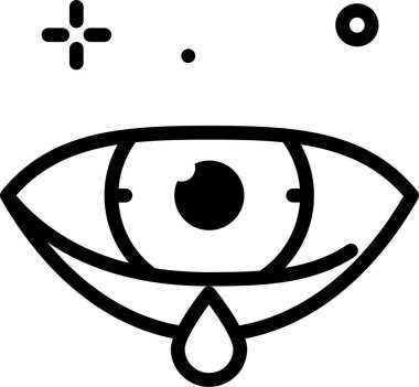 Göz. Web simgesi basit illüstrasyon