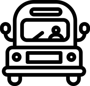 - Araba. Web simgesi basit illüstrasyon