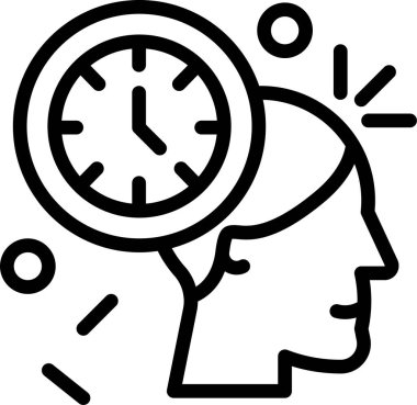 Saat. Web simgesi basit illüstrasyon