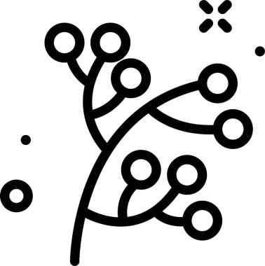 Çiçek. Web simgesi basit illüstrasyon