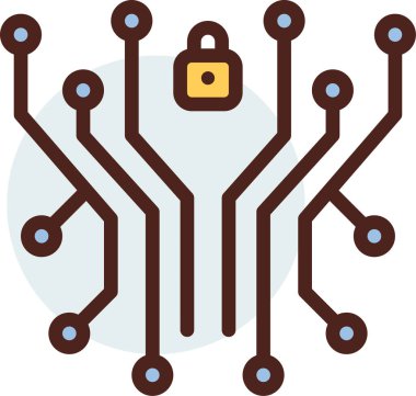 Devre kartı. vektör illüstrasyonu