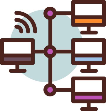 ağ paylaşımı. Basit resimleme