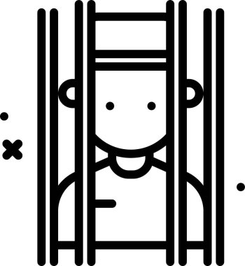 Şirin bir kedinin siyah beyaz vektör çizimi