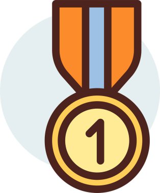 Madalya. Web simgesi basit tasarım