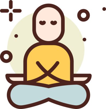 Keşiş. Web simgesi basit illüstrasyon