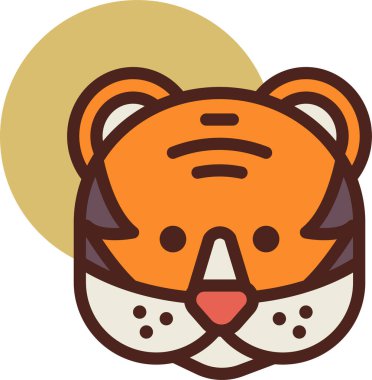 panda. Web simgesi basit illüstrasyon