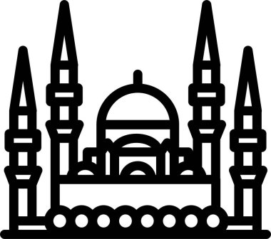 Cami. Web simgesi basit tasarım