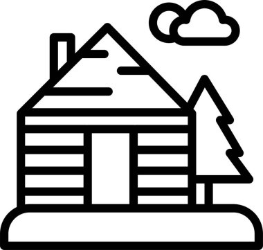 Ev. Web simgesi basit illüstrasyon