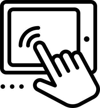 El hareketi simgesi, vektör illüstrasyonu