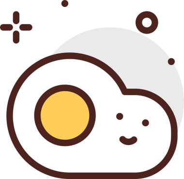 Ay çöreği. Web simgesi basit illüstrasyon