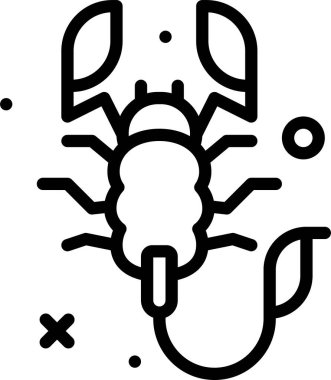 Böcek. Web simgesi basit illüstrasyon