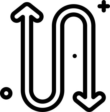 yön web simgesi, basit vektör illüstrasyonu 