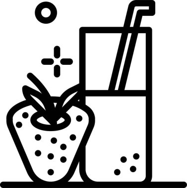 Meyve suyu. Web simgesi basit illüstrasyon