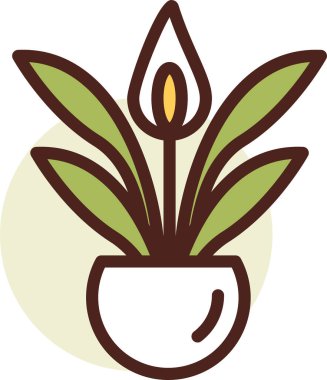 güzel çiçek vektör çizimi