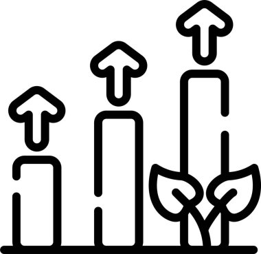 iş ve finans düz vektör simgesi.