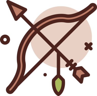 Batı web simgesi, basit vektör illüstrasyonu