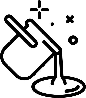 Su. Web simgesi basit illüstrasyon