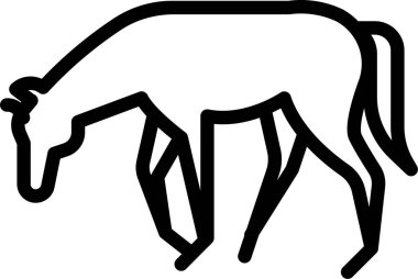 Geyik. Web simgesi basit illüstrasyon