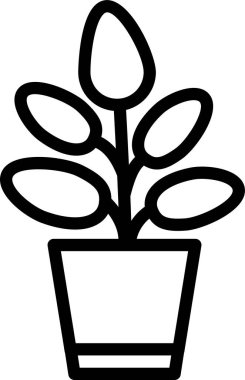 Bitki. Web simgesi basit tasarım