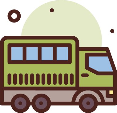 Kamyon. Web simgesi basit illüstrasyon