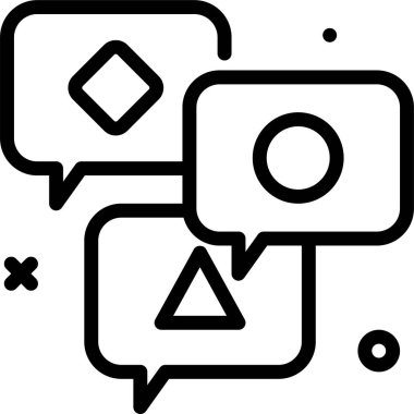 Sohbet balonu Basit tasarım