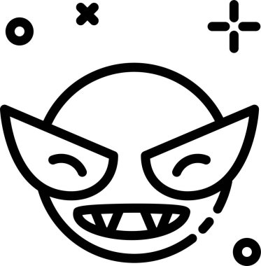 karakter web simgesi, basit vektör illüstrasyonu 